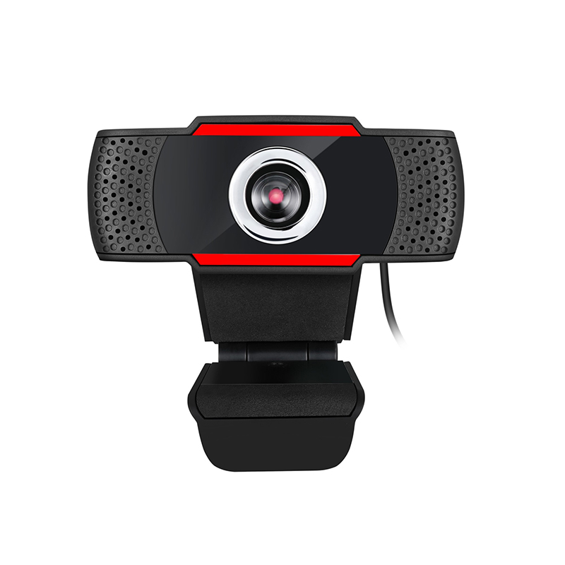 Adesso CYBERTRACK H3 Webcam - 1.3 Megapixel - Black, Red - USB 2.0-Manual Focus-Microphone